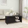 Coffee Table Black 102x50x45 cm Engineered Wood Colour black Quantity in Package 1 