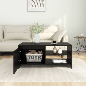 Stylish Black Coffee Table - 102x50x45 cm | HipoMarket