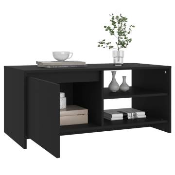 Stylish Black Coffee Table - 102x50x45 cm | HipoMarket