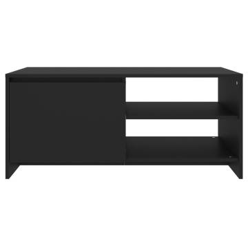 Stylish Black Coffee Table - 102x50x45 cm | HipoMarket