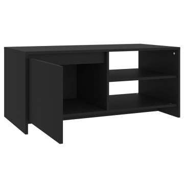 Stylish Black Coffee Table - 102x50x45 cm | HipoMarket