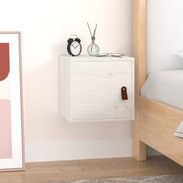 Wall Cabinet White 31.5x30x30 cm - Solid Pine Wood Design