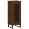 Stylish Highboard Brown Oak | 34.5x34x180 cm | Hipomarket