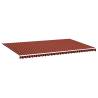 Replacement Fabric for Awning - Orange & Brown 6x3.5 m