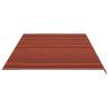 Replacement Fabric for Awning - Orange & Brown 6x3.5 m