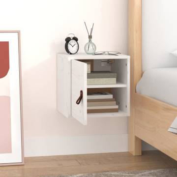 Wall Cabinet White 31.5x30x30 cm - Solid Pine Wood Design