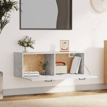 Wall Cabinet Concrete Grey - Stylish Storage Solution