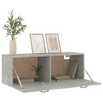 Wall Cabinet Concrete Grey - Stylish Storage Solution