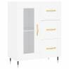 Stylish Highboard White 69.5x34x180 cm - Durable & Elegant