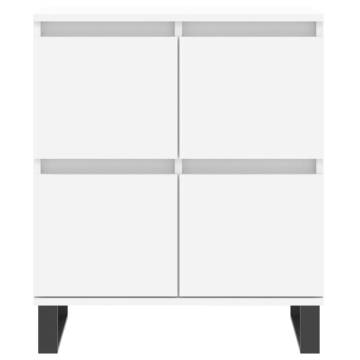 Classic White Engineered Wood Sideboards - 2 pcs Set | HipoMarket