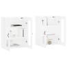 Wall Mounted Cabinets 2 pcs White Engineered Wood - Hipomarket