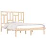 Solid Pine Bed Frame 200x200 cm | Modern & Sturdy Design