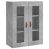 Elegant Highboard in Concrete Grey | Durable Engineered Wood