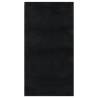 Washable Black Shaggy Rug 80x150 cm - Anti Slip & Soft