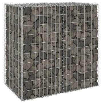 Gabion Wall with Covers - Galvanised Steel 100x60x100 cm