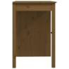 Stylish Honey Brown Solid Wood Desk | 100x50x75 cm | HipoMarket