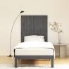 Elegant Grey Wall Headboard - Solid Wood Pine | HipoMarket