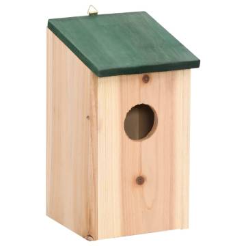 Wooden Bird Houses Set of 4 - Perfect Garden Ornament