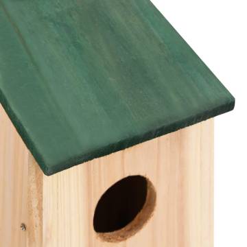 Wooden Bird Houses Set of 4 - Perfect Garden Ornament