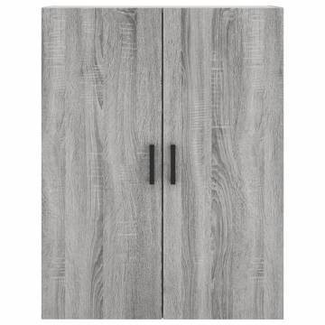 Highboard Grey Sonoma - Stylish Engineered Wood Storage Cabinet