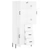 Stylish White Highboard - 69.5x34x180 cm | Hipomarket