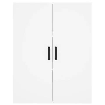 Stylish White Highboard - 69.5x34x180 cm | Hipomarket