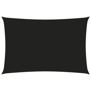 Sunshade Sail Oxford Fabric Rectangular 2x4 m Black