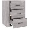 Stylish Grey Sonoma Bedside Cabinet - 50x36x60 cm