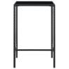 Garden Bar Table Black 70x70x110 cm - Stylish Outdoor Solution