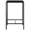 Garden Bar Table Black 70x70x110 cm - Stylish Outdoor Solution