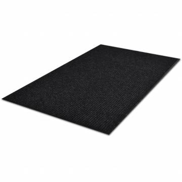 Black PVC Door Mat 90x150 cm - Stop Dirt & Mud Easily