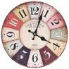 Vintage 30 cm Colourful Wall Clock - Retro Decor | HipoMarket