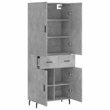 Highboard Concrete Grey - Stylish Storage Solution | HipoMarket