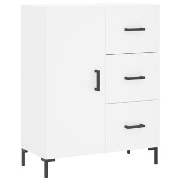 Elegant Highboard in White - 69.5x34x180 cm Engineered Wood