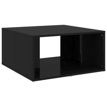 Stylish 4 pcs High Gloss Black Coffee Tables | HipoMarket