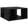 Stylish 4 pcs High Gloss Black Coffee Tables | HipoMarket