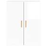 High Gloss White Wall Mounted Cabinets - 2 pcs | HipoMarket