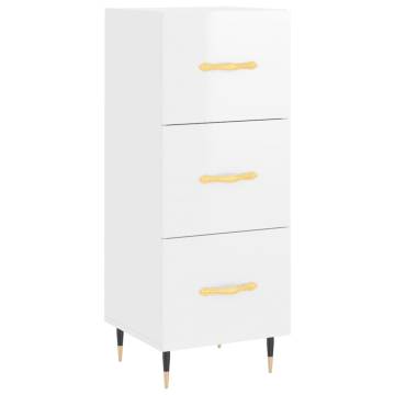 Highboard High Gloss White - Stylish Storage Solution