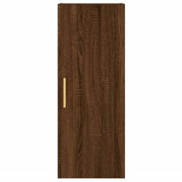 Elegant Highboard Brown Oak - 34.5x34x180 cm | Hipomarket