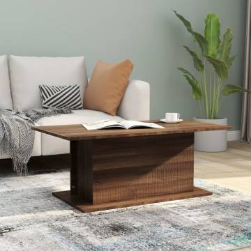 Brown Oak Coffee Table - Stylish & Functional | Hipo Market