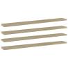 Bookshelf Boards 4 pcs Sonoma Oak 80x10x1.5 cm Engineered Wood Colour sonoma oak Size 80 x 10 x 1.5 cm Quantity in Package 4 