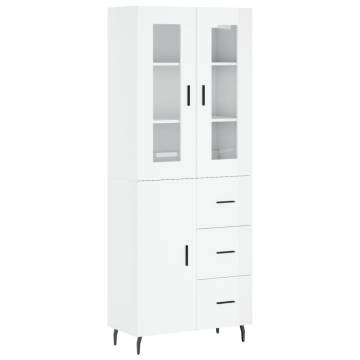 Highboard High Gloss White | Elegant Storage Solution