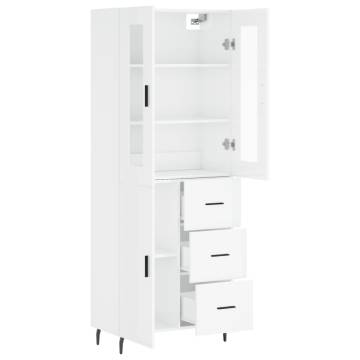 Highboard High Gloss White | Elegant Storage Solution