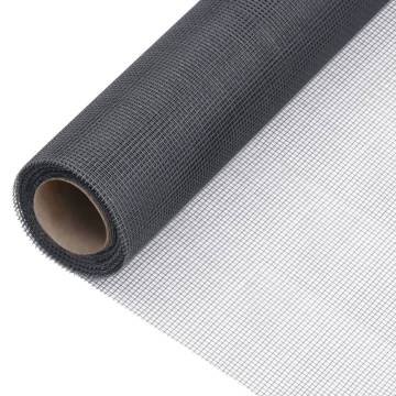 Mesh Screen Fiberglass 80x500 cm Grey - Durable Insect Barrier