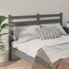 Stylish Grey Bed Headboard - Solid Pine Wood | HipoMarket