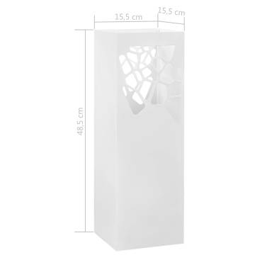 Modern White Umbrella Stand | Durable Stones Steel Design