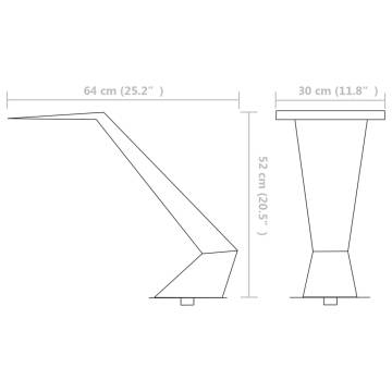 Stainless Steel Pool Fountain - 64x30x52 cm Silver