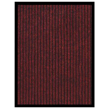 Striped Red Doormat 40x60 cm - Durable & Stylish