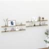 Wall Shelves 4 pcs White and Sonoma Oak 115x9x3 cm Colour white and sonoma oak Size 115 x 9 x 3 cm Quantity in Package 4 Number of Pieces 1 