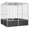 Bird Cage Anthracite 213.5x217.5x211.5 cm Galvanised Steel Colour anthracite Size 213.5 x 217.5 x 211.5 cm 